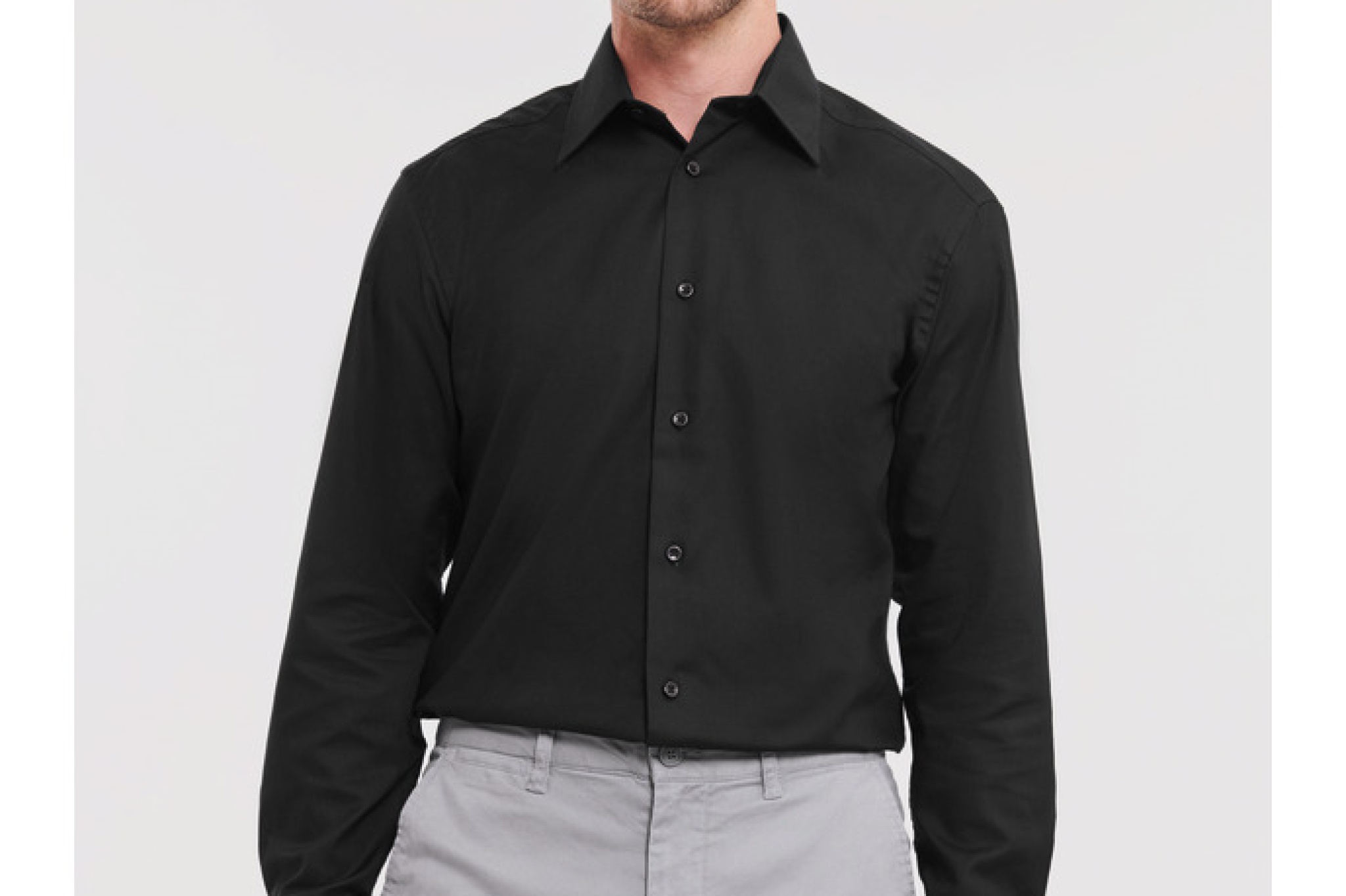 Camicia Oxford Moderna Manica Lunga Uomo, Facile da trattare