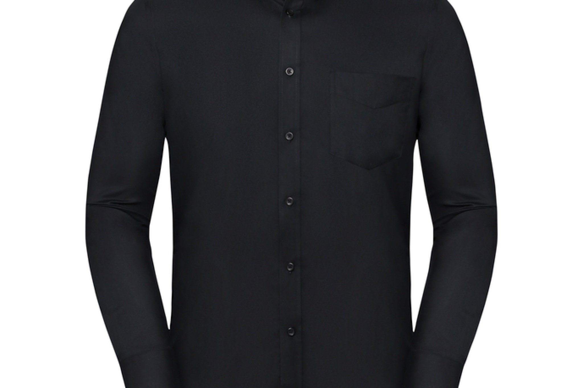 Camicia Oxford Button-⁠Down Moderna Manica Lunga Uomo, Orlo stondato