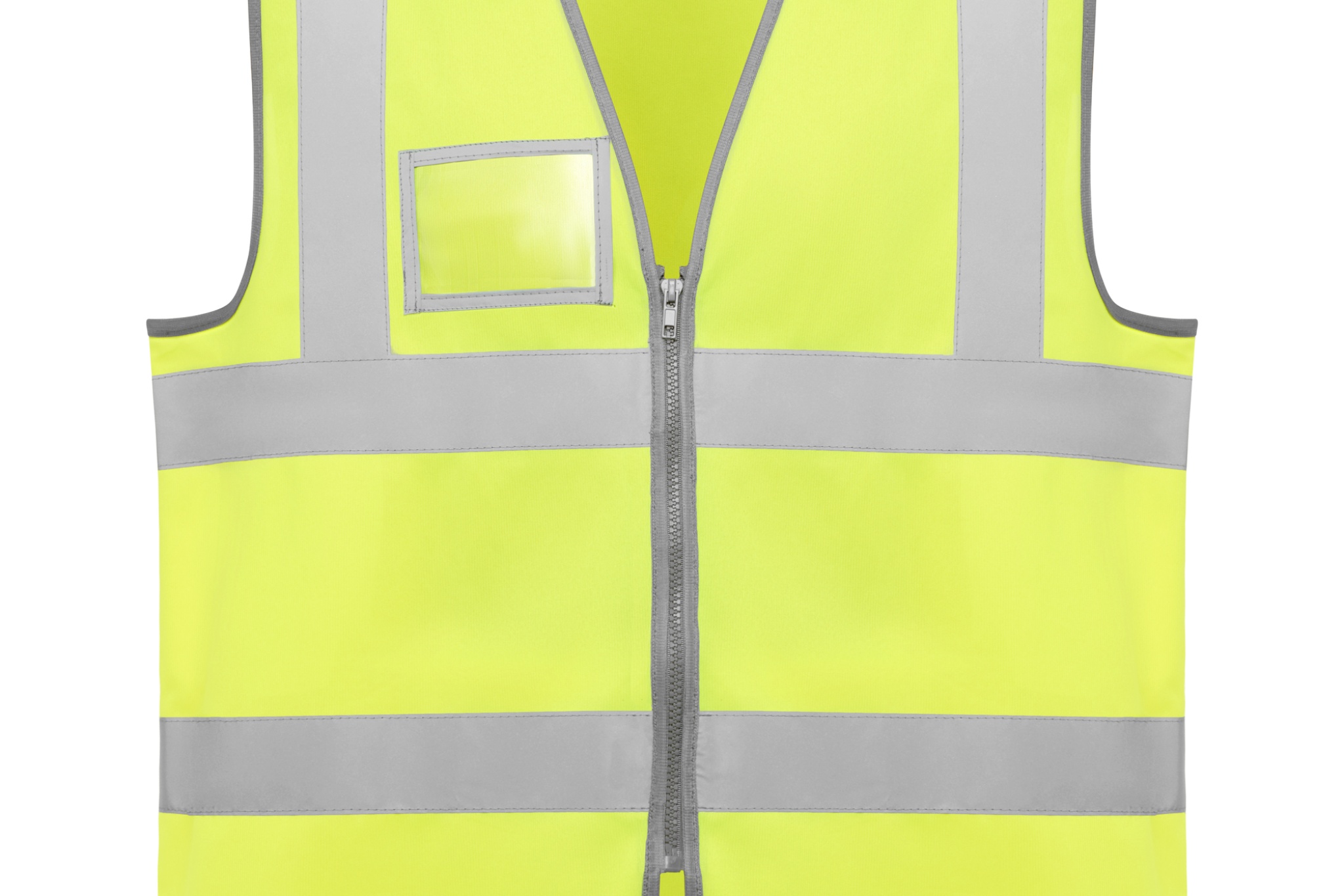 Gilet alta visibilità con zip centrale