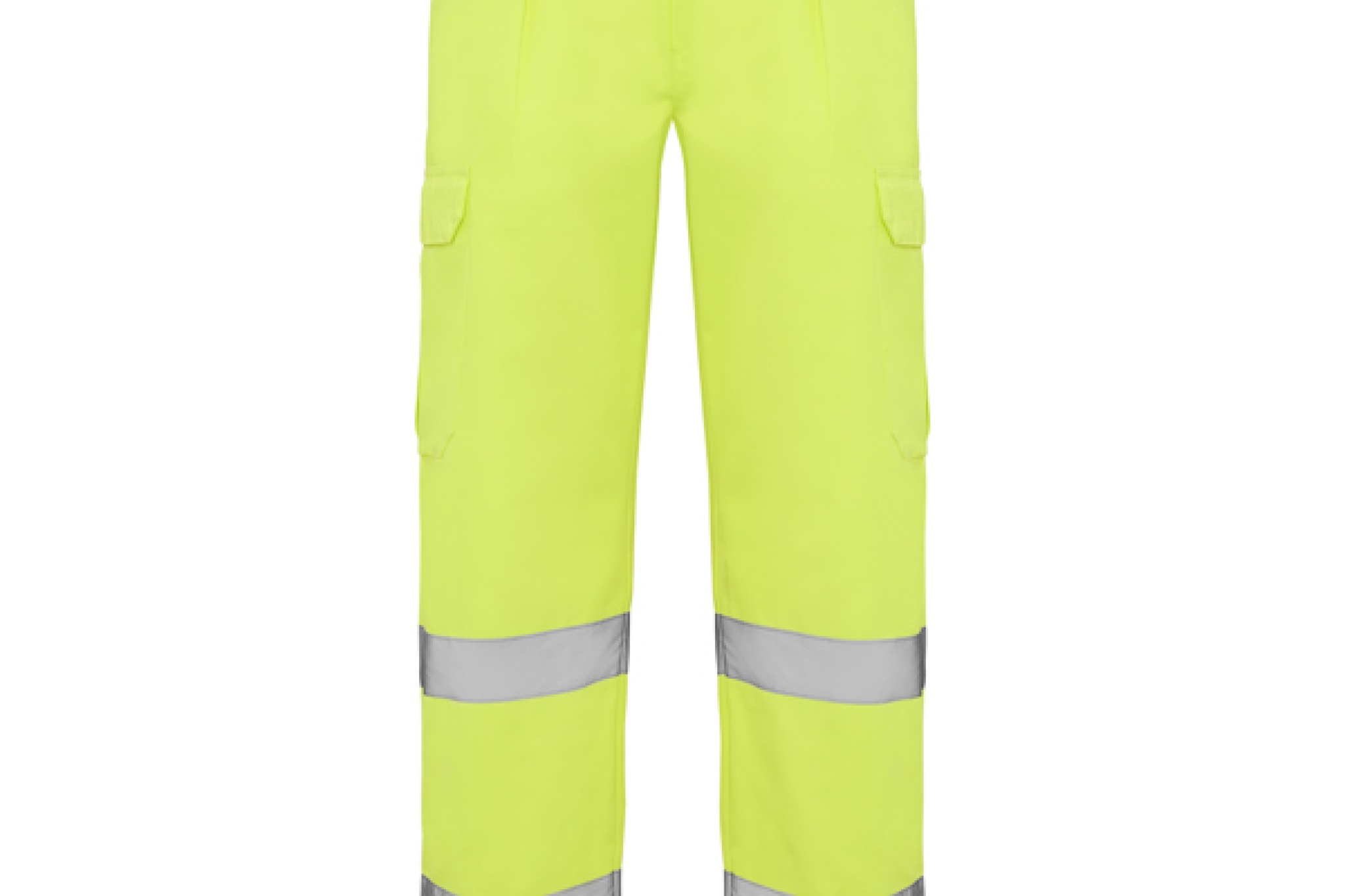 Pantaloni ad alta visibilità giallo fluor