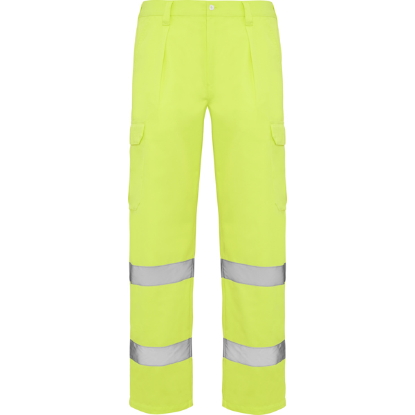 Pantaloni ad alta visibilità giallo fluor