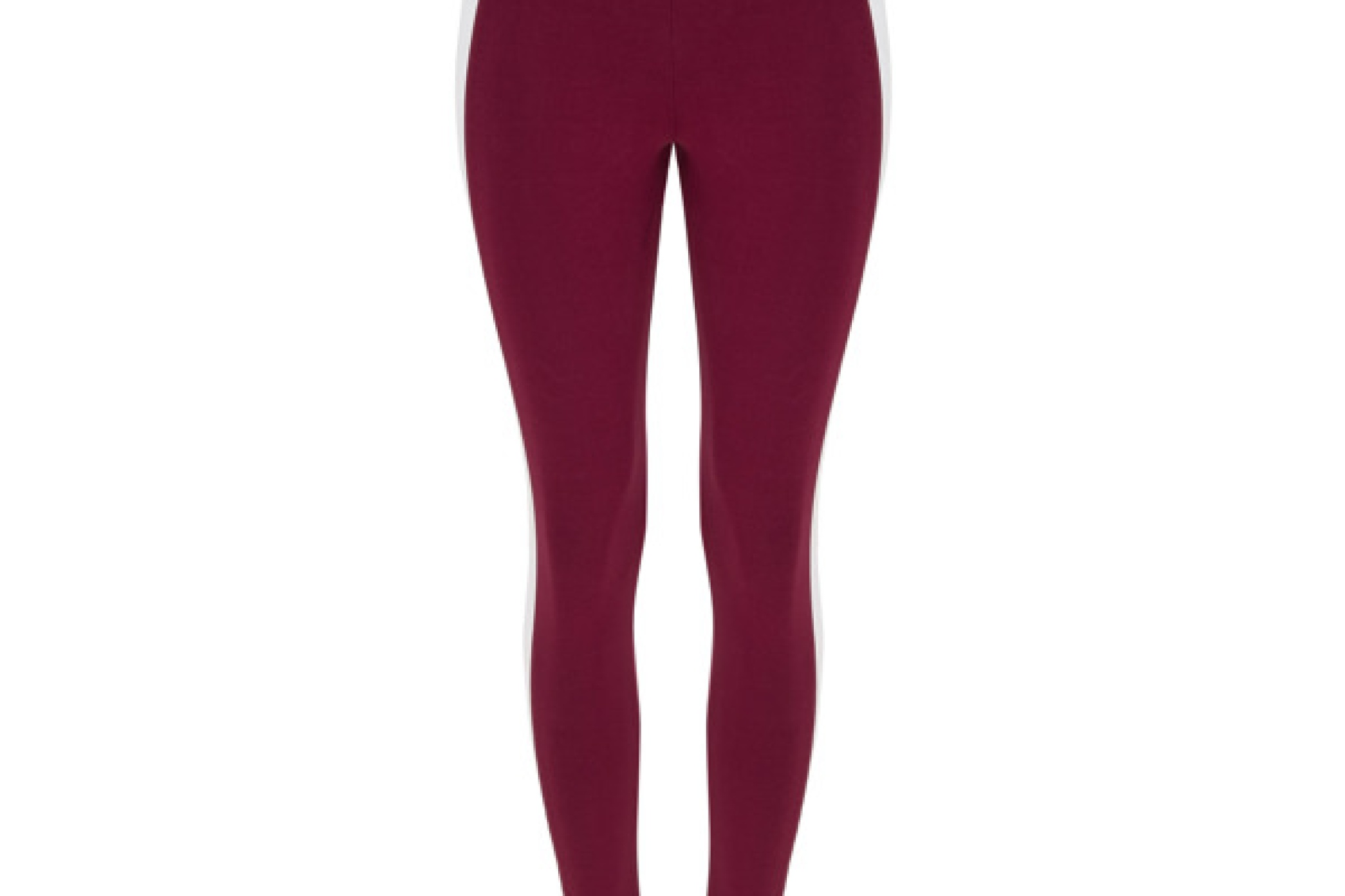 Leggins lungo sportivo da donna. Girovita elastico e pannelli in contrasto