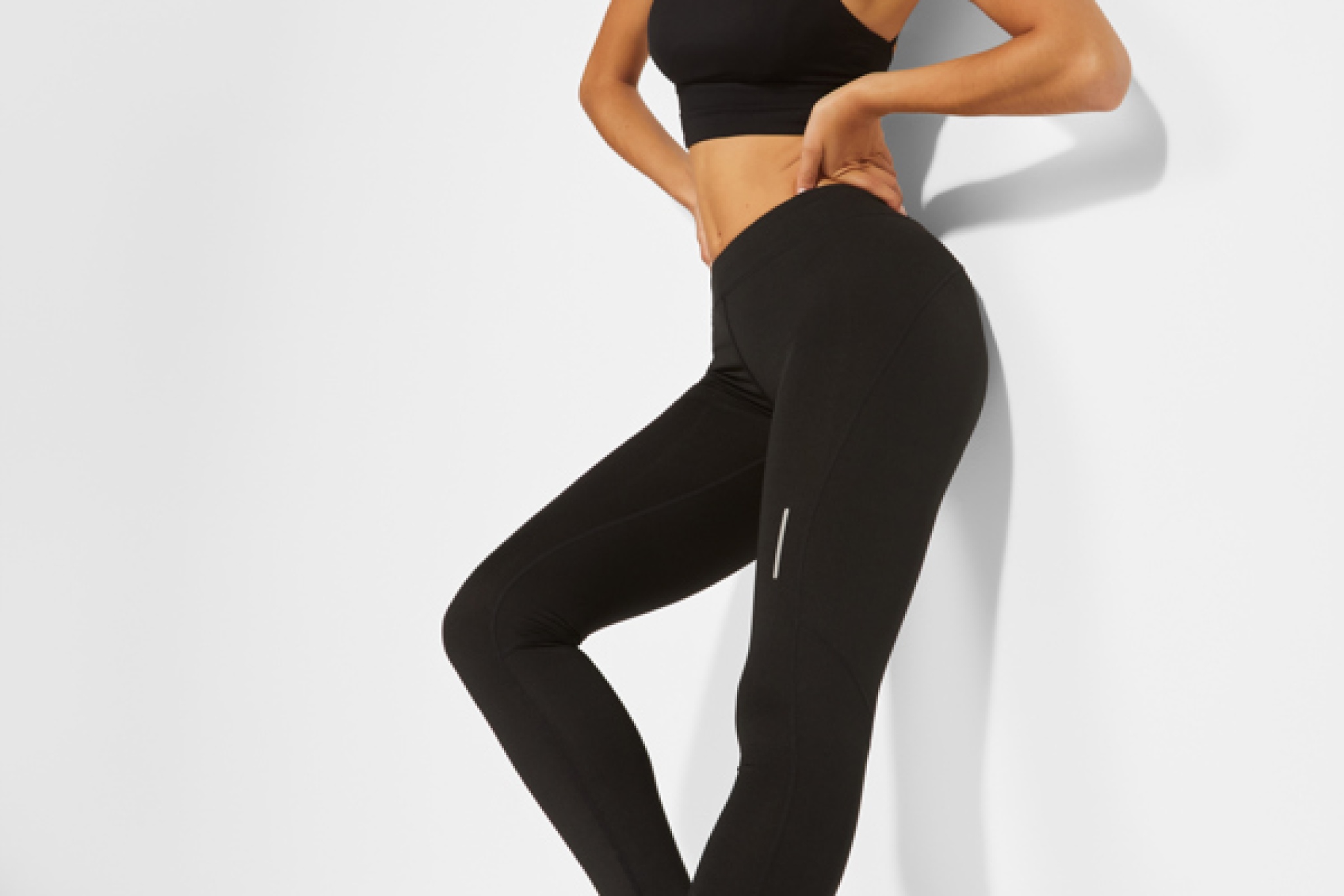 Leggins lungo tecnico per donna con girovita elastico e cordoncino interno