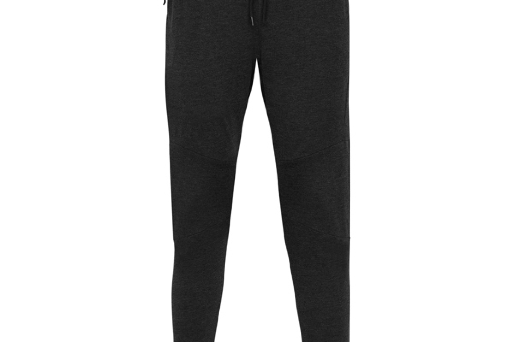 Pantalone lungo taglio aderente, con girovita elastico regolabile attraverso cordoncini esterni