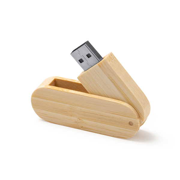 Chiavetta USB con struttura principale in bambù naturale