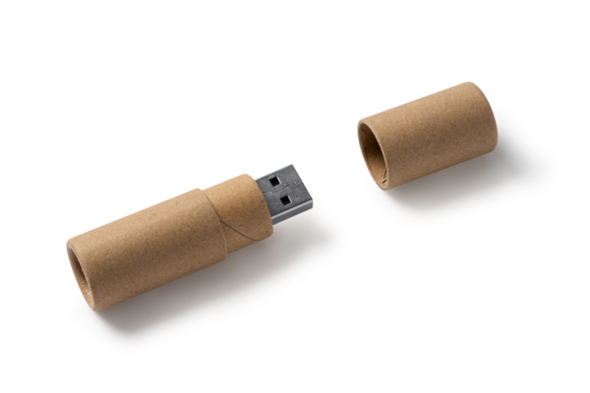 Chiavetta USB cilindrica in cartone riciclato